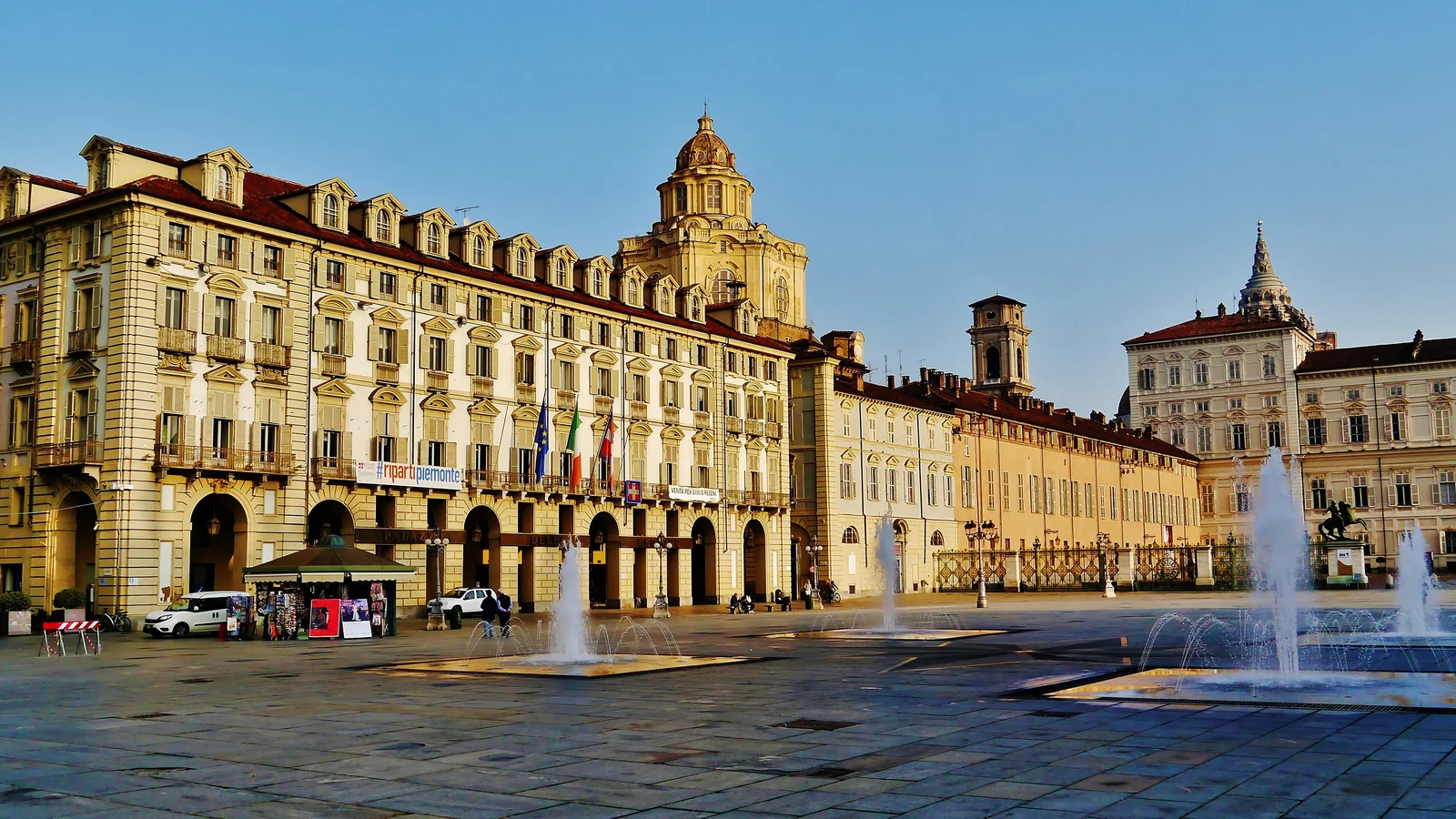 Piazza Castello a Torino, cuore storico della città